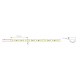 Tira LED 5mts Flexible 24V 48W estrecha 5mm 600 Led SMD 2835 IP20 Serie Profesional